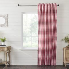 Red Buffalo Check Farmhouse Curtain Panel