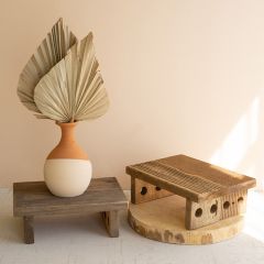 Repurposed Wood Ship Ladder Display Riser Set of 2