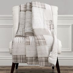 Reversible Plaid Throw Blanket