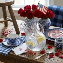 Large Ribbed Tilted Pretty Pitcher