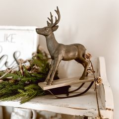Rocking Deer Statue