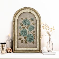 Roses Framed Linen Wall Art