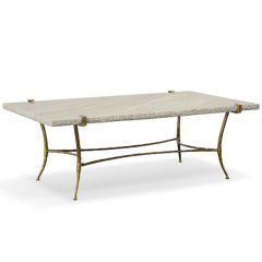 Rough Edge Marble Rectangle Coffee Table
