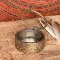 Round Mirror Bottom Trinket Box 3 Inch