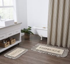 Ruffled Farmhouse Bath Mat