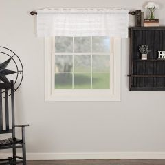 Ruffled Sheer Petticoat Window Valance