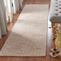 Rust/Ivory Textured Area Rug
