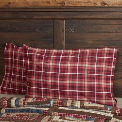 Rustic Americana Plaid Standard Pillowcase