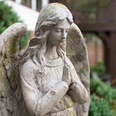Rustic Angel Garden Sculpture