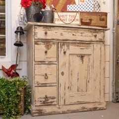 Rustic Chic Farmhouse Accent Cabinet