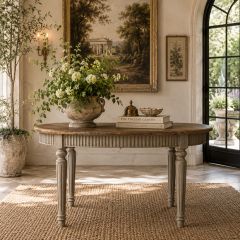 Rustic Country Round Dining Table