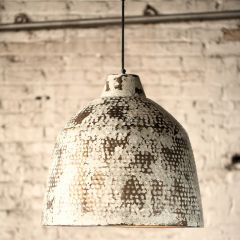 Rustic Distressed Metal Pendant Light