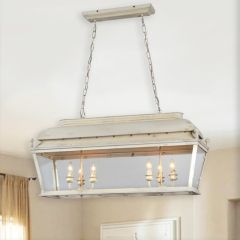 Rustic Elegance Linear Pendant Bar Light