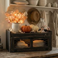 Rustic Farmhouse Chicken Wire Counter Box