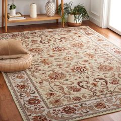 Rustic Floral Area Rug