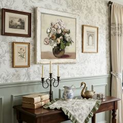Rustic Framed Hydrangea Arrangement Wall Art