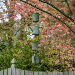 Rustic Hanging Watering Cans Garden Charm