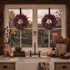 Rustic Harvest Spikenard Leaf Wreath