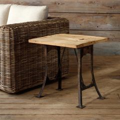 Rustic Industrial Patisserie Side Table