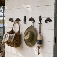 Rustic Iron Fish Anchorpoint Wall Hooks
