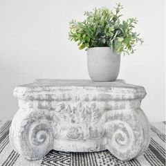 Rustic Manor Cement Pedestal Riser