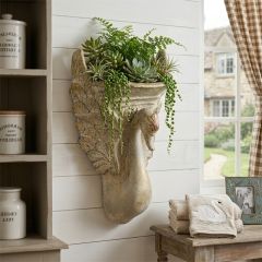 Rustic Manor Swan Wall Vase