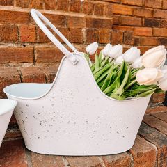 Rustic metal Nesting Buckets Set of 2