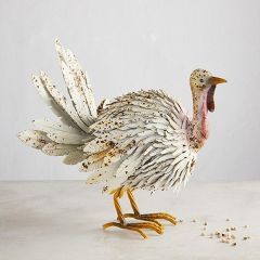 Rustic Metal Turkey Figure