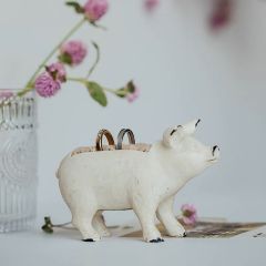 Rustic Pig Jewelry Holder
