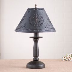 Rustic Punched Tin Accent Lamp