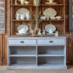 Rustic Sideboard With Shelves