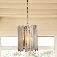 Rustic Slats Hanging Chandelier