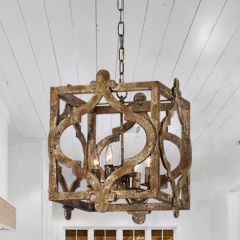 Rustic Square Pendant