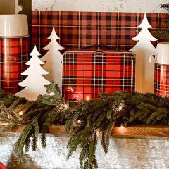 Rustic Tree Tabletop Accent Set of 4