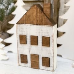Rustic Village House Tabletop Accent