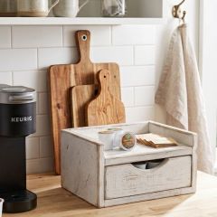 Rustic White Farmhouse Java Box