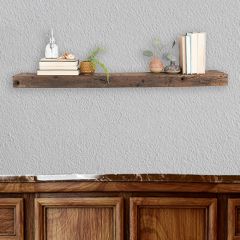 Rustic Wood Floating Wall Shelf