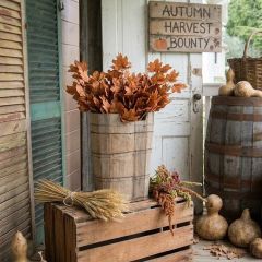 Rustic Wood Village Bucket