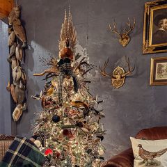 Rustic Woodland Antler Wall Mount Decor