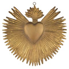 Sacred Milagro Metal Heart Ornament