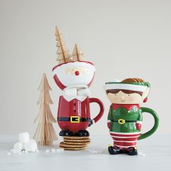 Santa Stacking Mug and Bowl