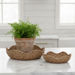 Scalloped Edge Bankuan Bowl Set of 2