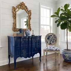Scalloped Front 2 Drawer Accent Chest