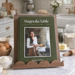 Scalloped Wood Cookbook Holder