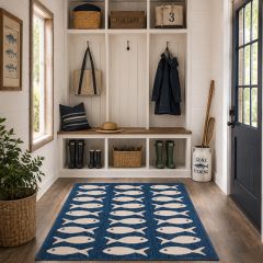 School of Fish Indoor/Outdoor Area Rug