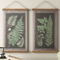 Scroll Canvas Fern Wall Art Set of 2