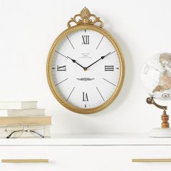 Scrolled Finial Wall Clock