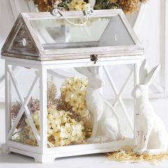 Shabby Chic Wood Terrarium