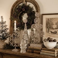 Shimmering Silhouettes Holiday Table Accent