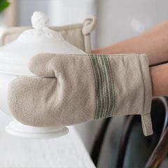 Signature Striped Vintage Bistro Collection Oven Mitt Set of 2